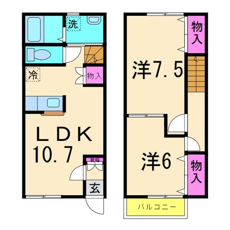 Familia　Ⅱの物件間取画像